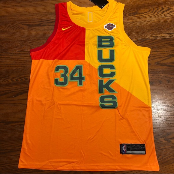 bucks orange jersey